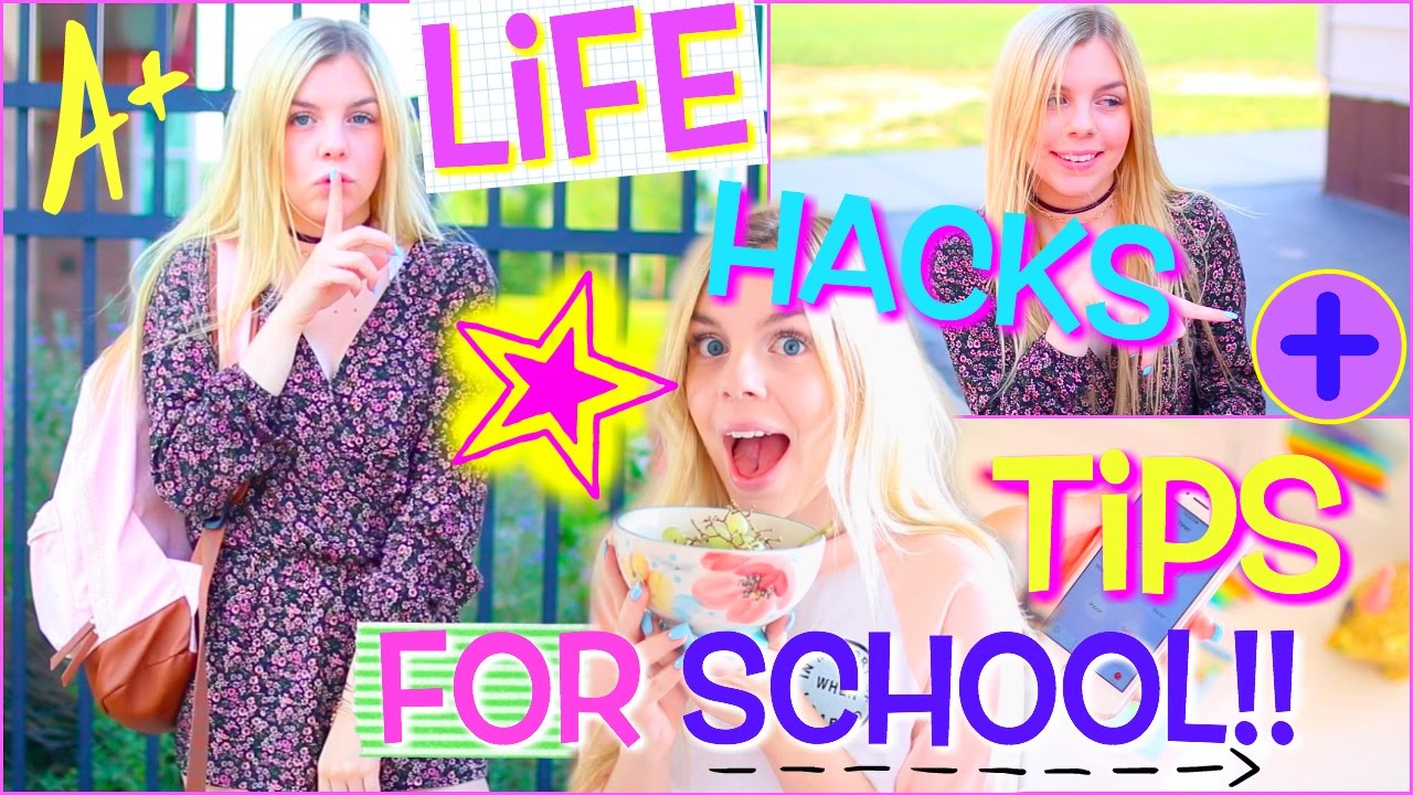 Back to School Life Hacks EVERYONE Should Know! + Study Tips for School!