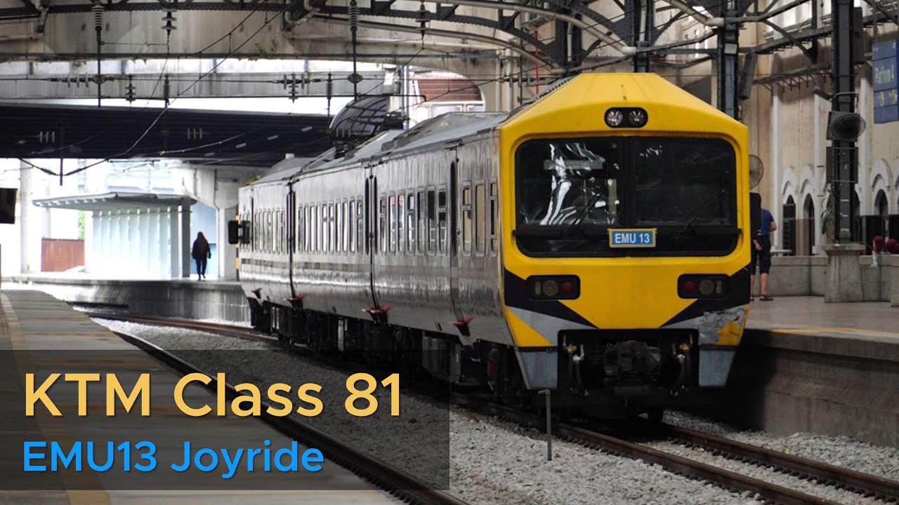 (Train Overshoot & Reverse) KTM Komuter Class 81 EMU13 Joyride