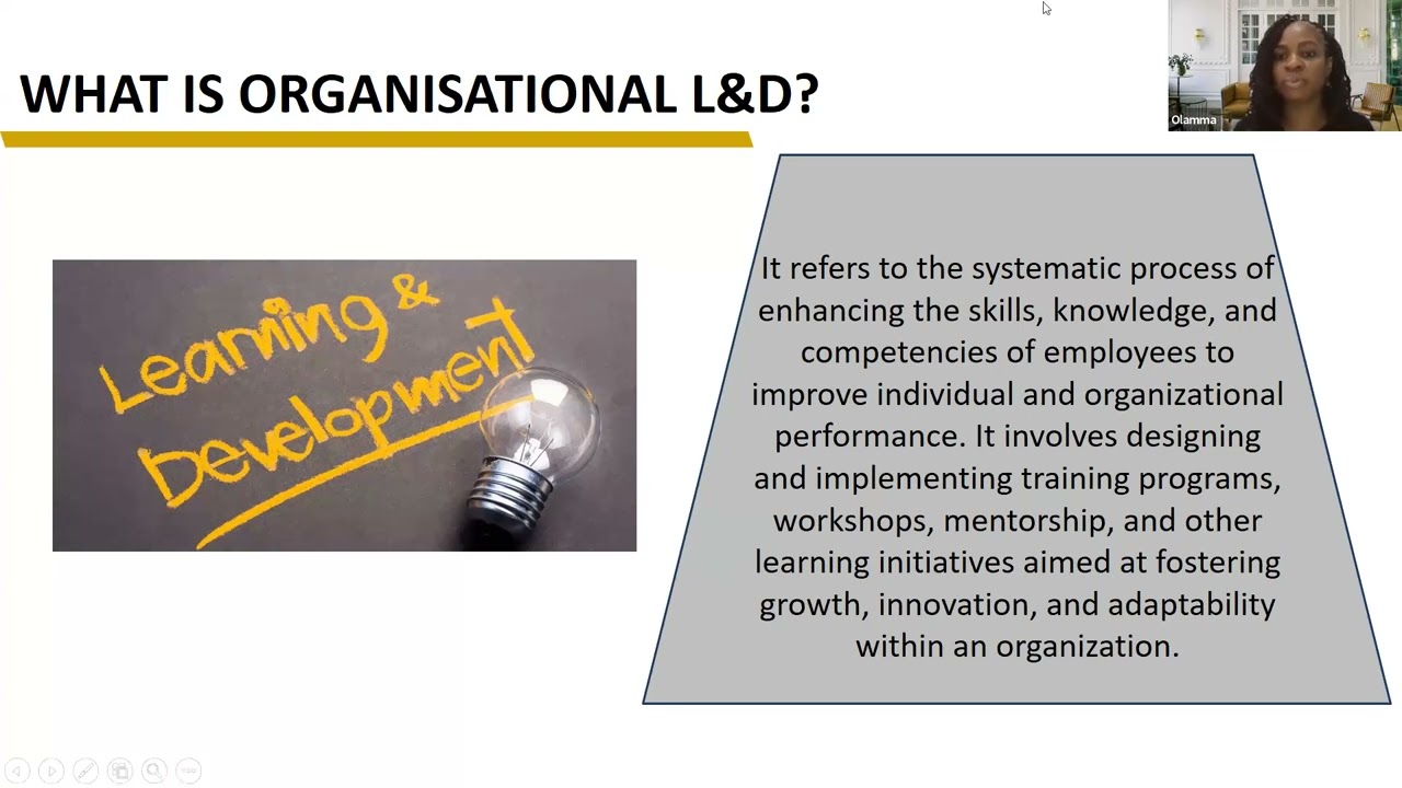 Creating a Learning and Development plan for an Organization