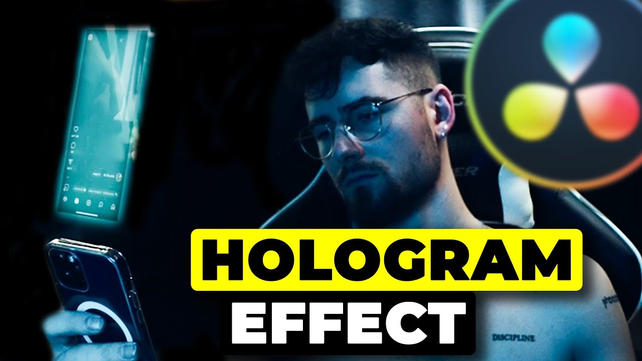 Holograms in DaVinci Resolve 18 - How To Create A Hologram Effect