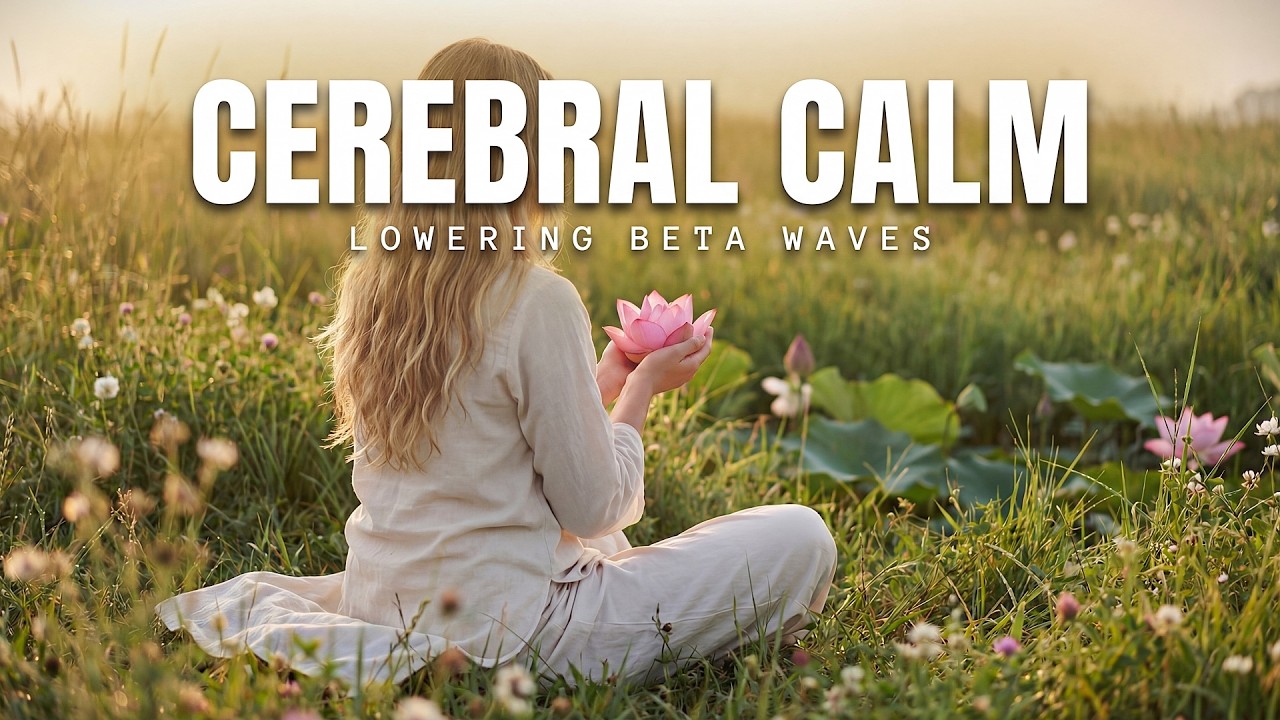 Cerebral Calm | 1 Hour Music to Lower Beta Waves & Stop Overthinking (4K)