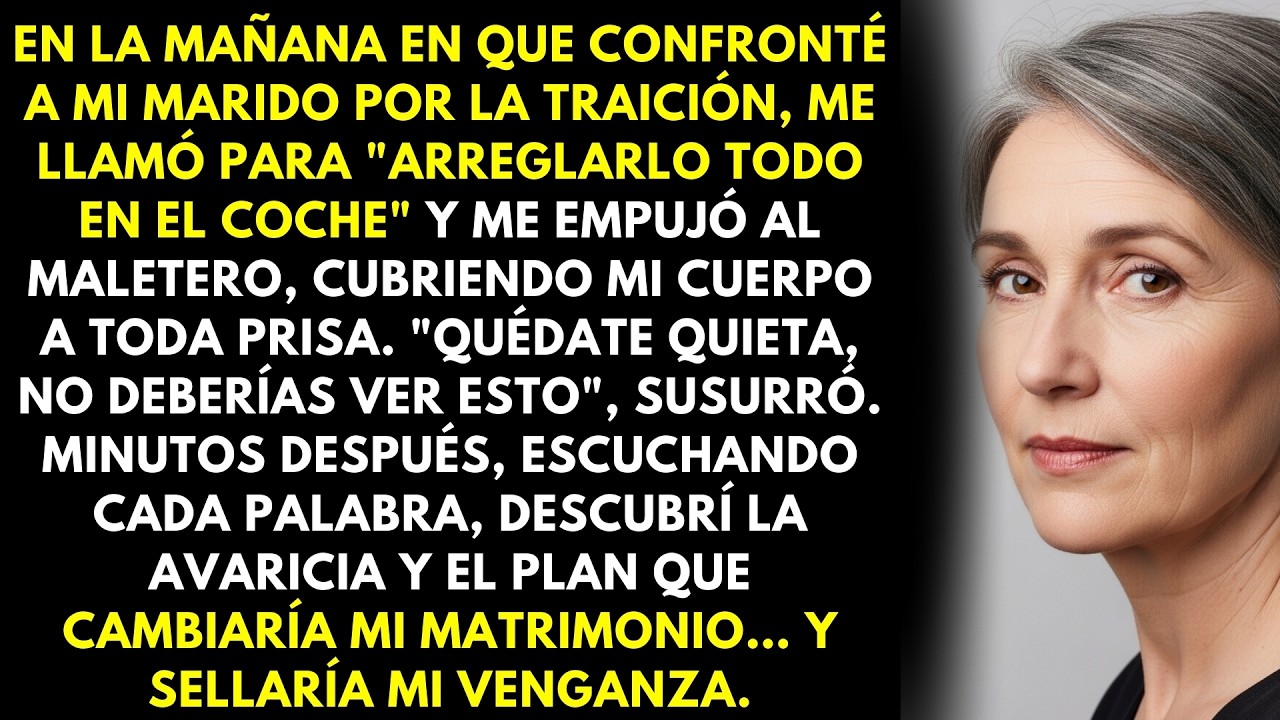 Confronté a mi marido por la traición; me encerró en el maletero y lo que oí lo cambió todo…
