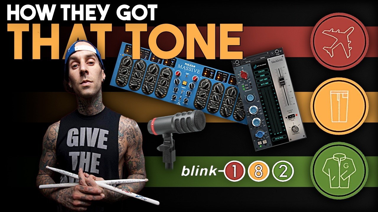 Воссоздание эпических барабанных звуков Трэвиса Баркера и Blink 182