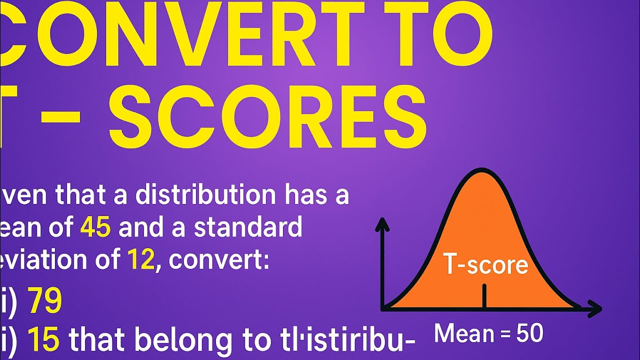 Convert to T - Score | Statistics