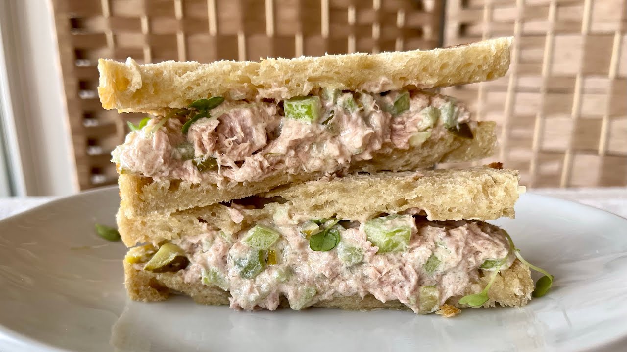 Quick Tuna Pickle Sandwich on Sourdough Toast | 5-Minute Lunch