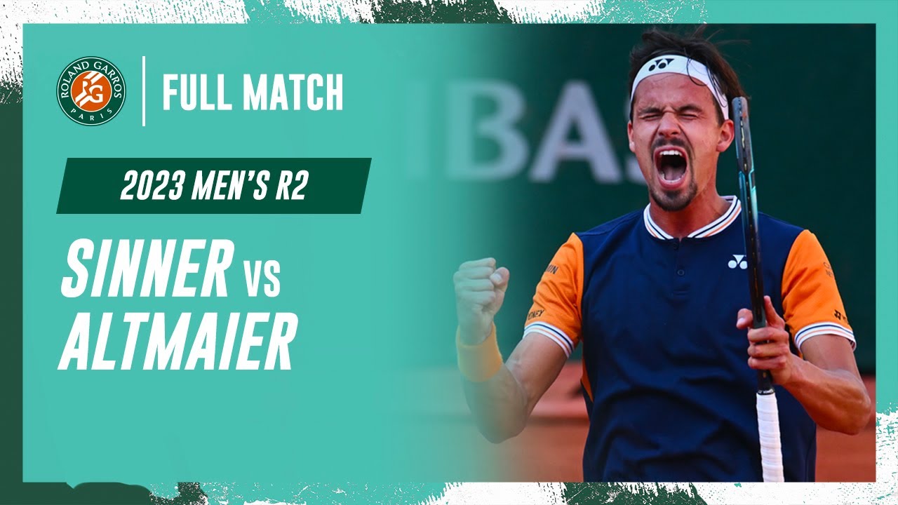 Altmaier vs Sinner 2023 Men's round 2 Full Match | Roland-Garros