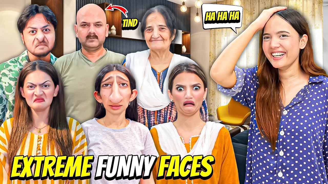 Extreme Funny Faces Challenge🤣|Has Has Kai Bura Hal Hogia😂|Sistrology
