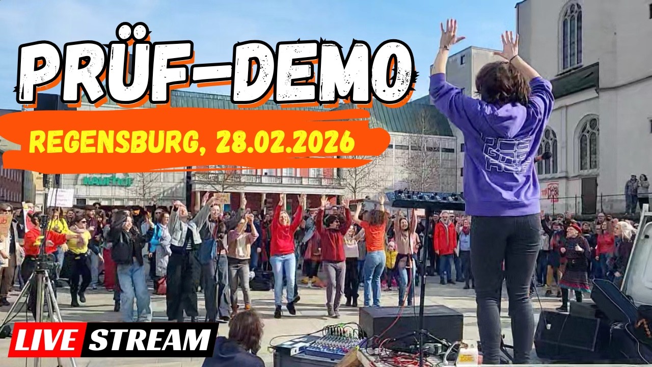 #PRÜF-Demo PREMIERE in #Regensburg 🥳 [28.02.2026, Neupfarrplatz] Die erste ZwischenPRÜFung in Bayern