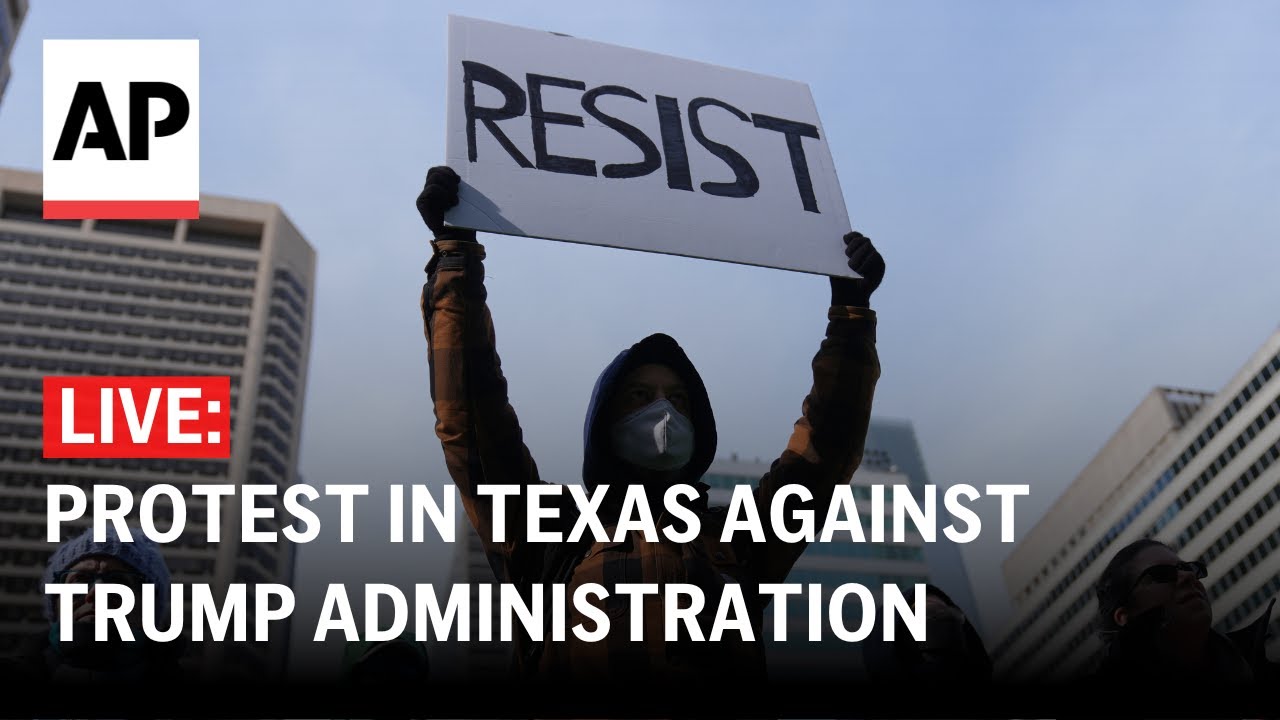 LIVE: Protest in Texas against Trump administration