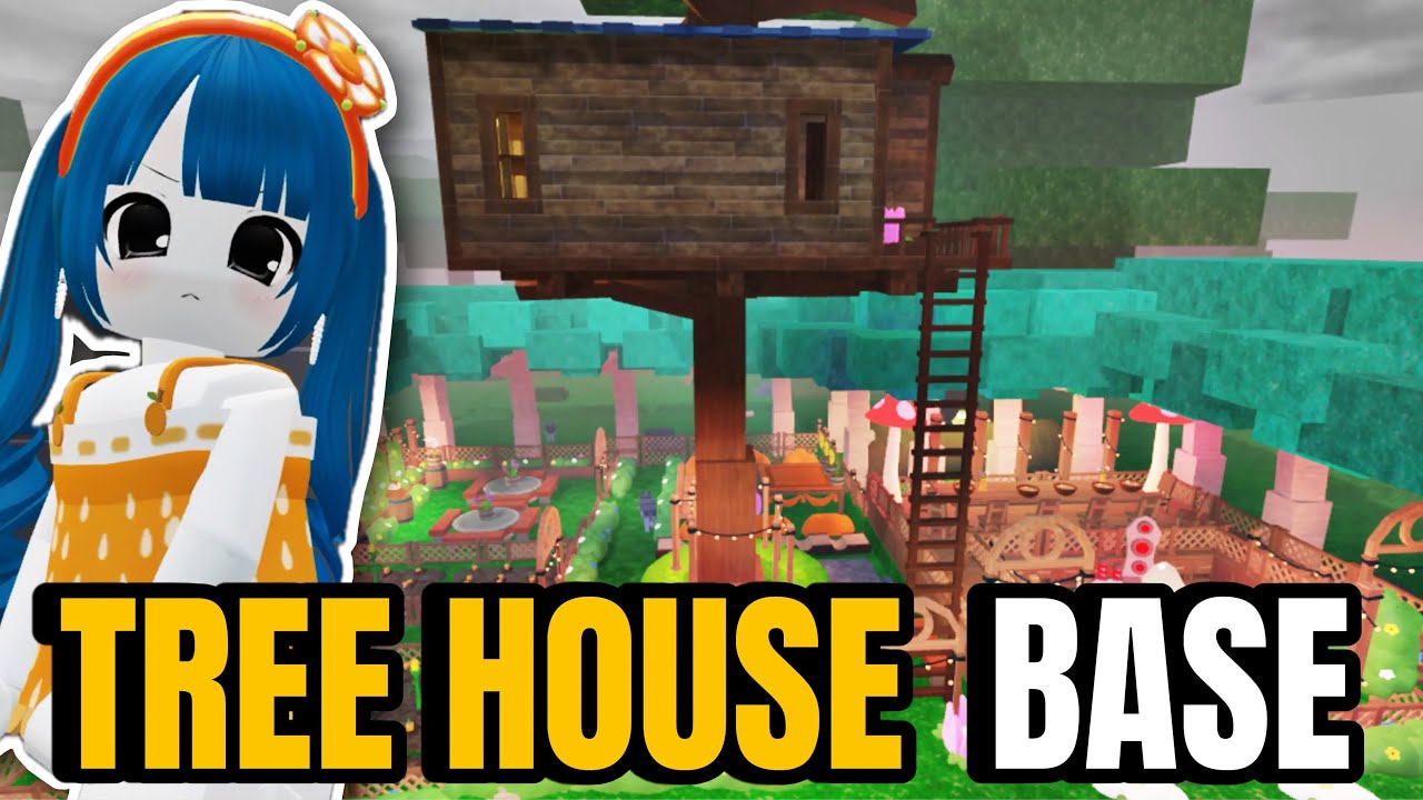 I Built the CUTEST TREEHOUSE BASE in 99 Nights in the Forest (Roblox)