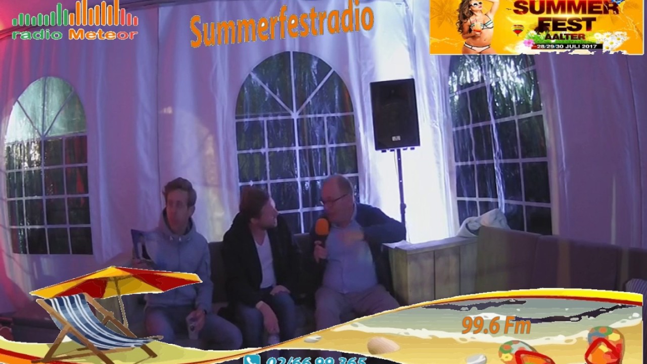 interview Cleymans & Van Geel op SummerFest radio Meteor