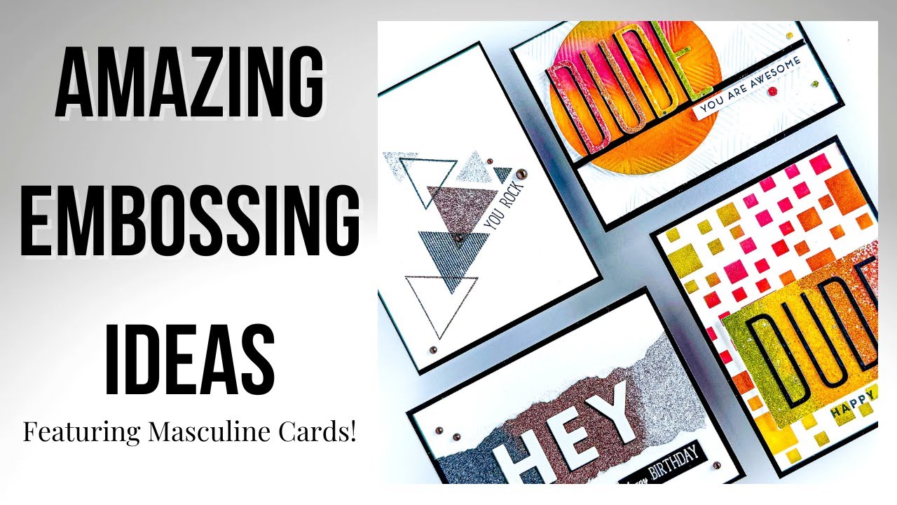 Use Heat Embossing for More! 3 Techniques You NEED to Try! #cardmaking