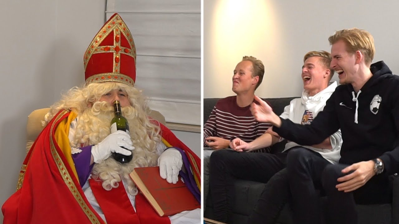 DE BANKZITTERS VIEREN SINTERKLAAS