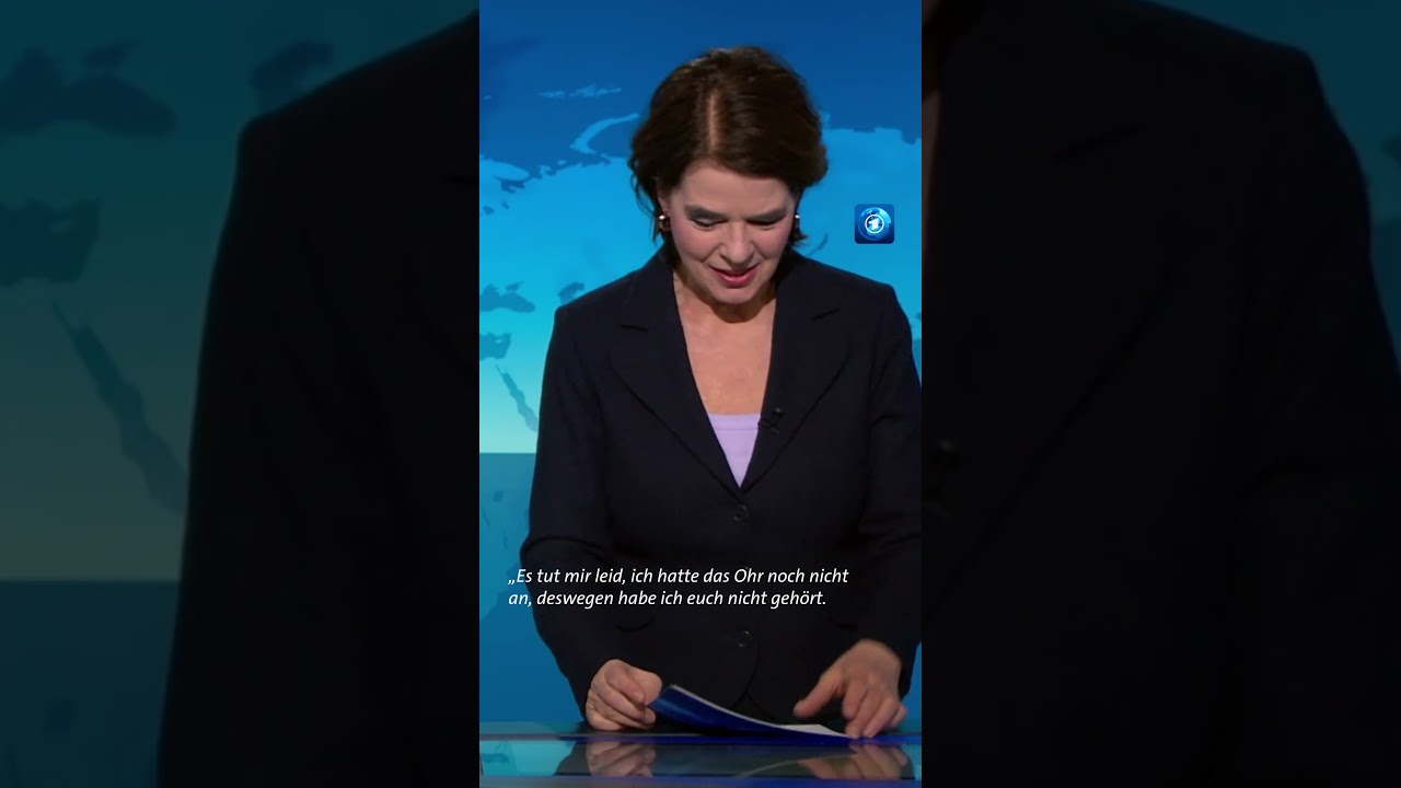 Susanne Daubner &ndash; immer p&uuml;nktlich auf die Sekunde. #tagesschau #nachrichten