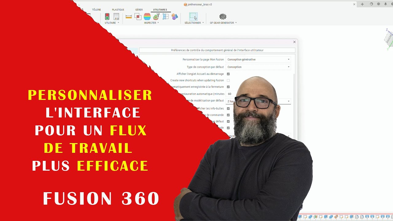 Personnaliser l'interface de Fusion 360 pour un flux de travail plus efficace