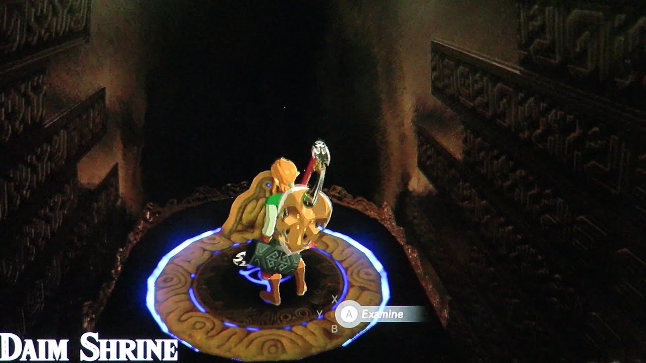 How to do the Owa Daim Shrine where you get the Stasis Rune in Zelda, Breath of the Wild.