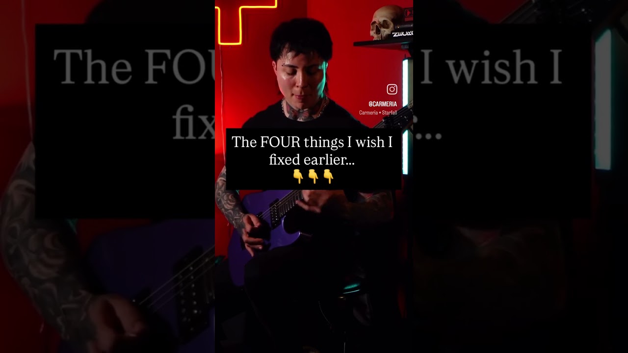 How to be a BETTER guitarist 🎸 #carmeria #gothicmetal #symphonicmetal