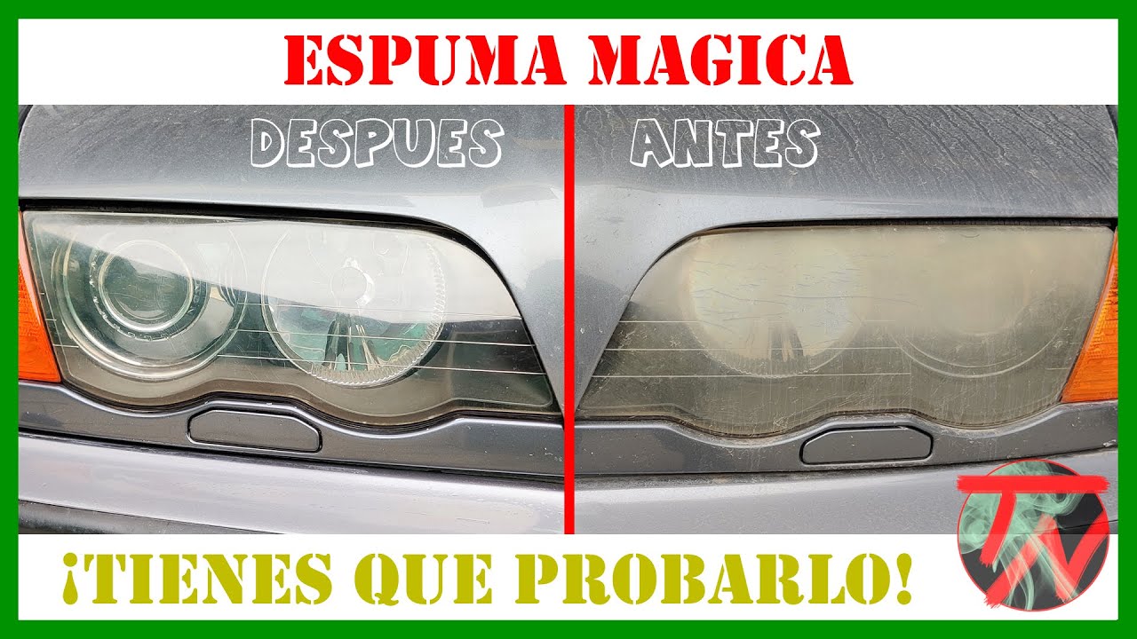 Restaurar FAROS COCHE - en 5 minutos (Pulir SIN herramientas 🧰) NO Barniz 🔆💡