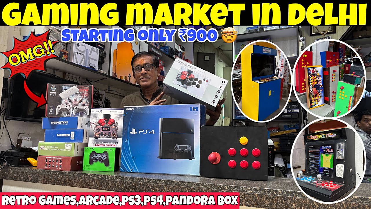Gaming market in Delhi | cheapest gaming market in India | all kind of games 🤯