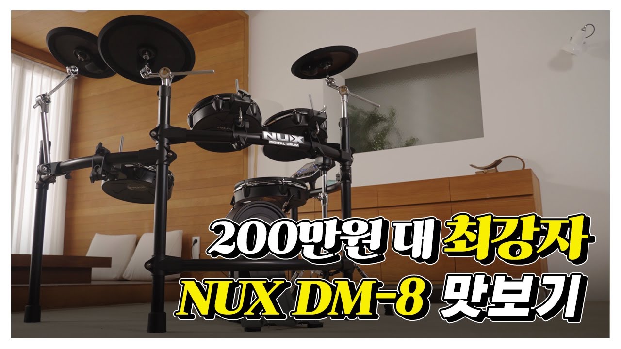 200만원 대 최강자 NUX DM-8 맛보기🥁