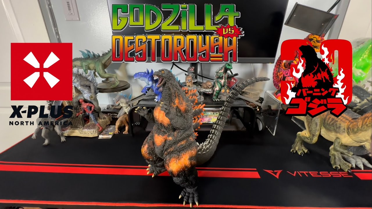 Amazing! X-Plus Burning Godzilla Final Scene 30 cm Yuji Sakai Unboxing & Review 