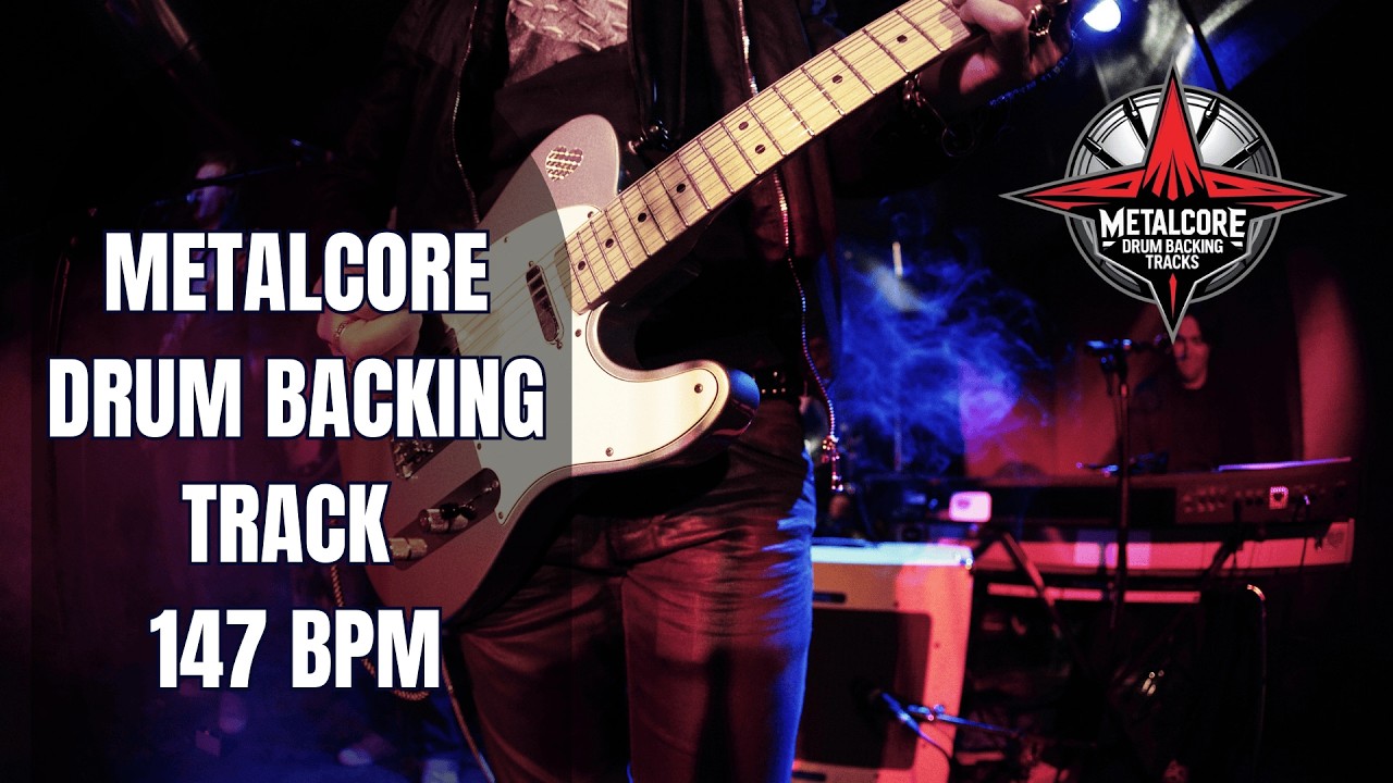147 BPM Metalcore Drum Backing Track | Melodic Hardcore Pace