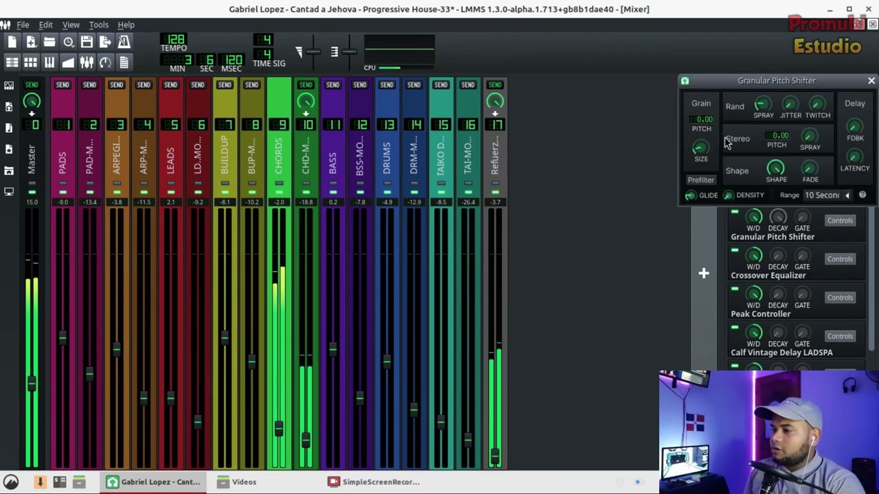 [Maqueta] Cantad a Jehova - Gabriel Lopez - Progressive House Cristiano (LMMS & Ardour 8)