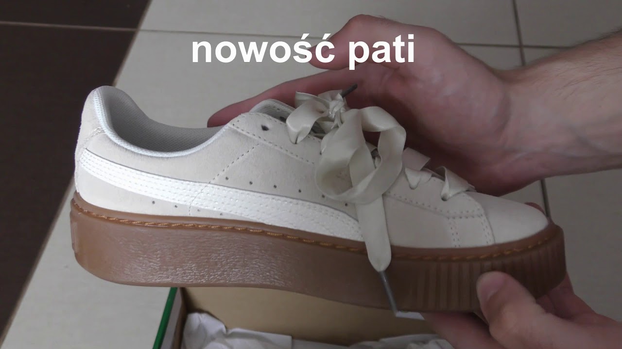 Damskie Buty PUMA Suede Platform Bubble Wn's Marshmallow Rihanna edition unboxing first look pokaz