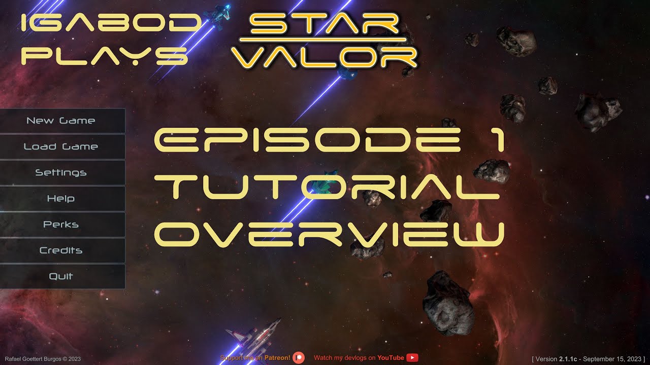 01 Tutorial Mission Overview - Star Valor | Indie Space RPG