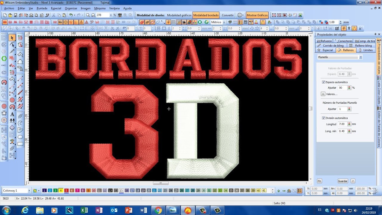 DISEÑOS EN 3D/ PONCHADOS 3D