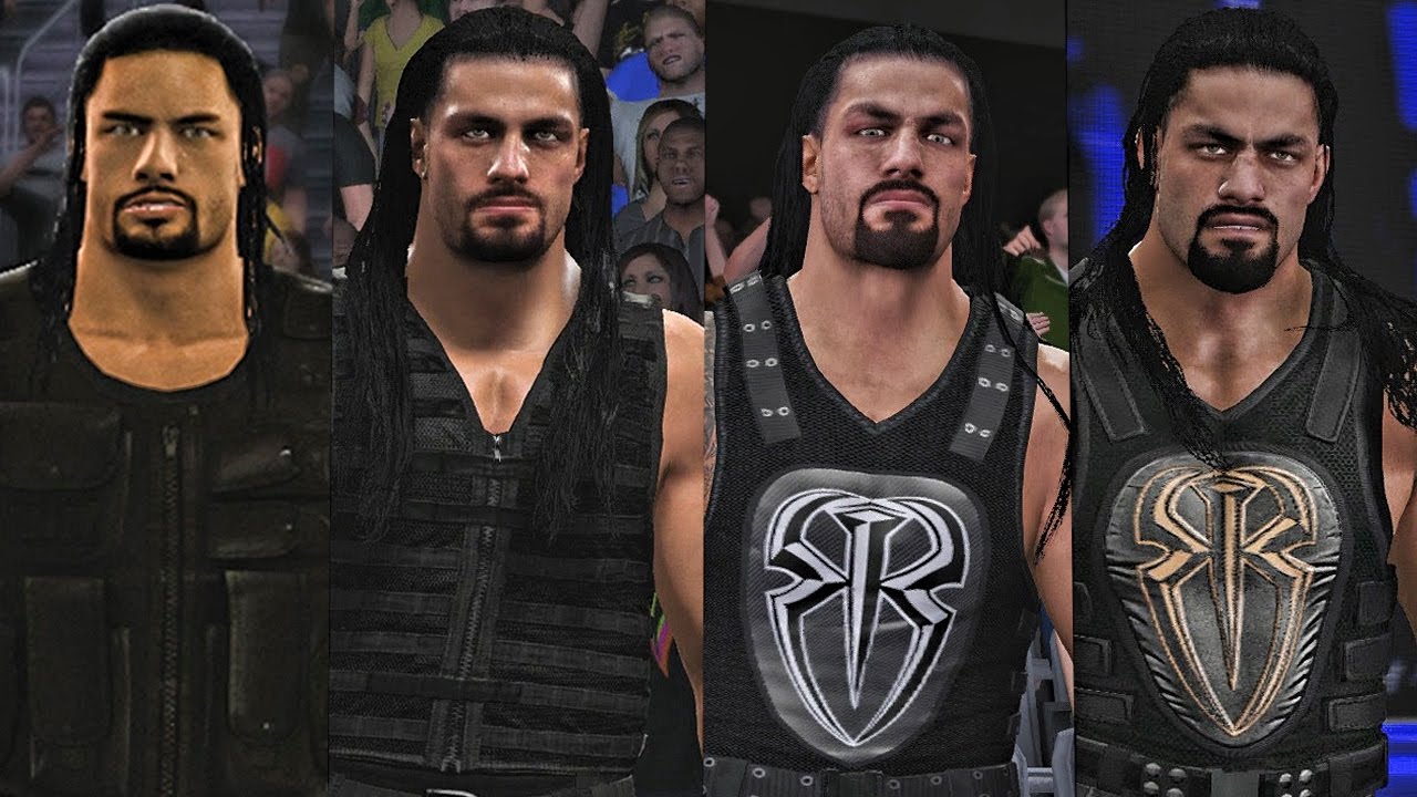 WWE 2K17 - Roman Reigns Entrance Evolution! ( WWE 2K14 To WWE 2K17 )