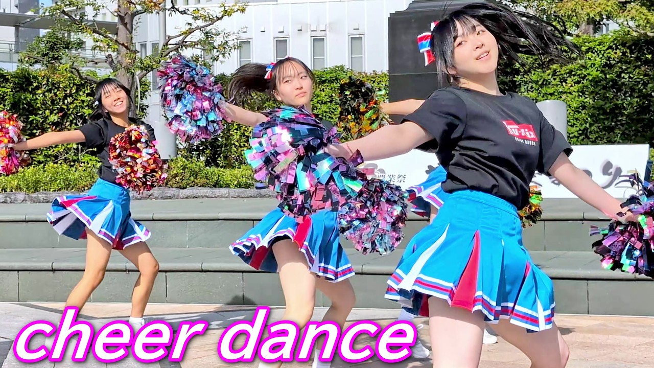 ダンススクールのかわいいチアダンサーたち②/cheer dance performance