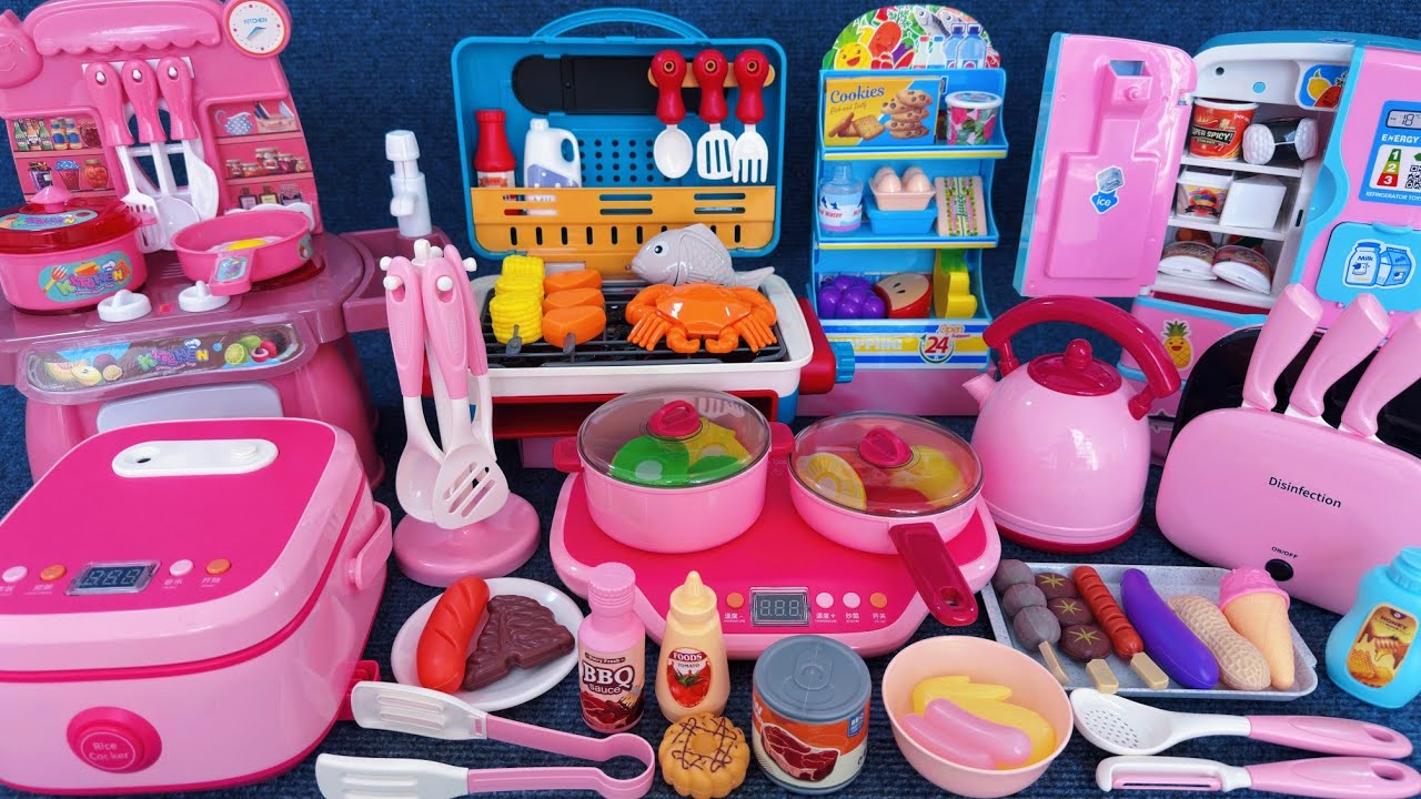 12 Minutes Satisfying with Unboxing Automatic Kitchen Appliance Playset ASMR | Review Toys