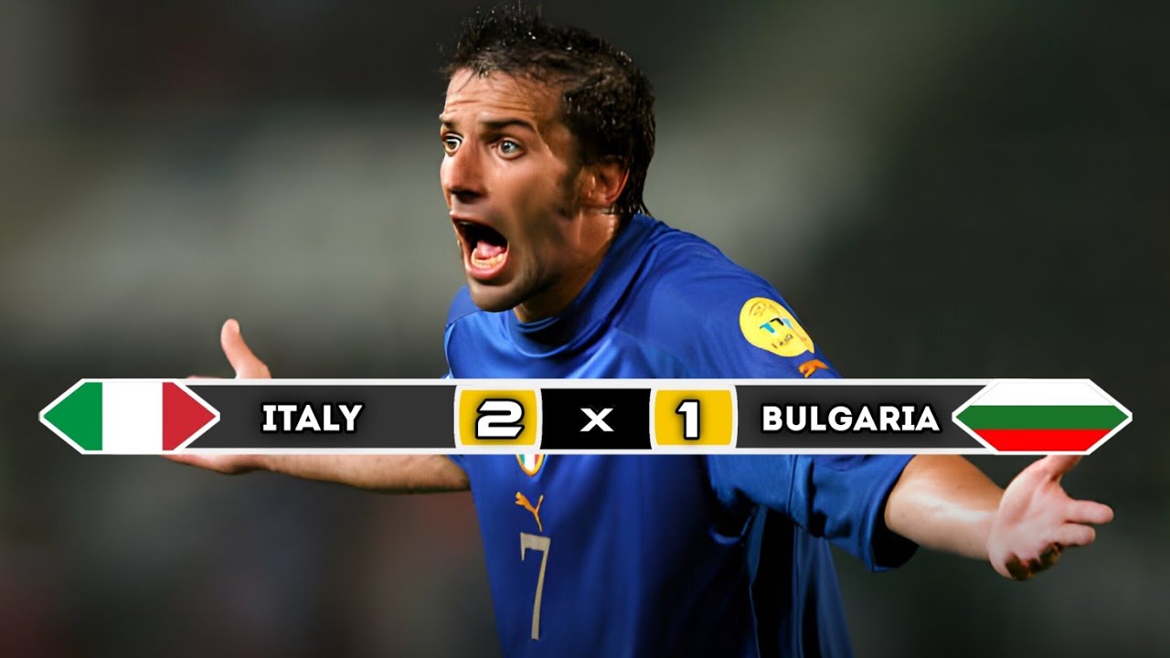 italy 🇮🇹 × 🇧🇬 Bulgaria | 2 × 1 | HIGHLIGHTS | All Goals | Euro 2004