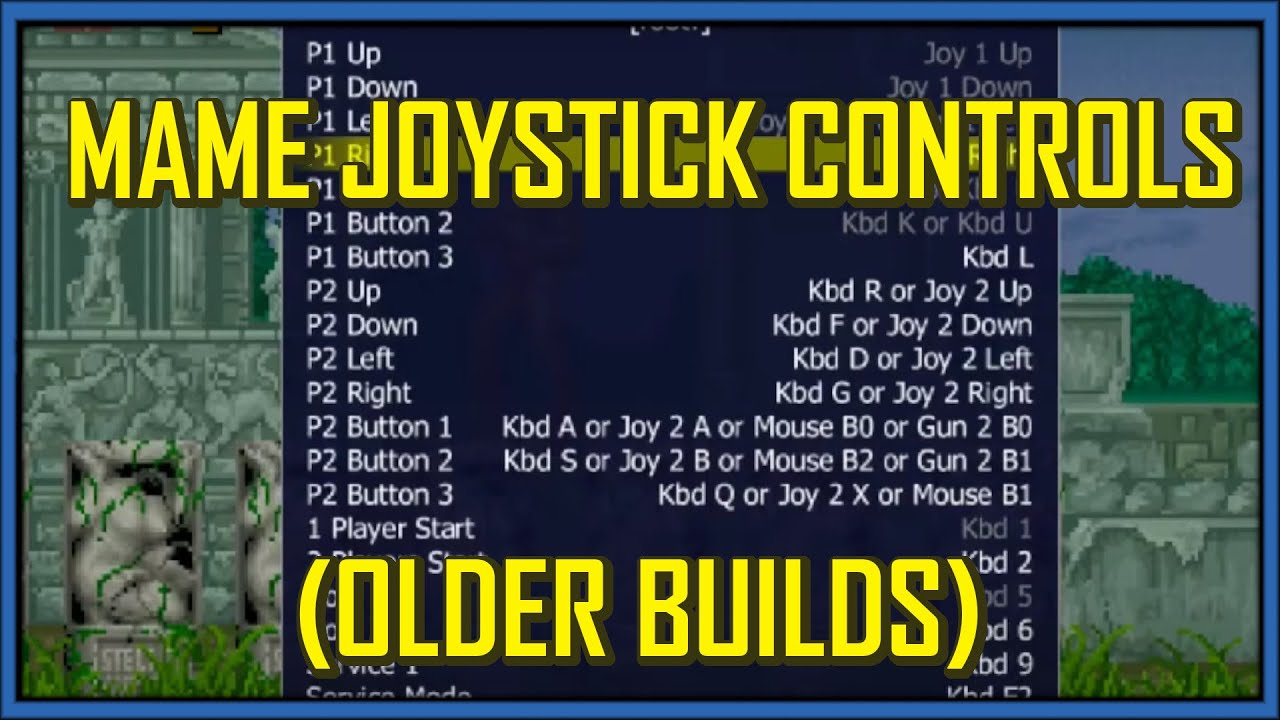 How to Set 8-Way Joystick Controls on MAME (older builds)