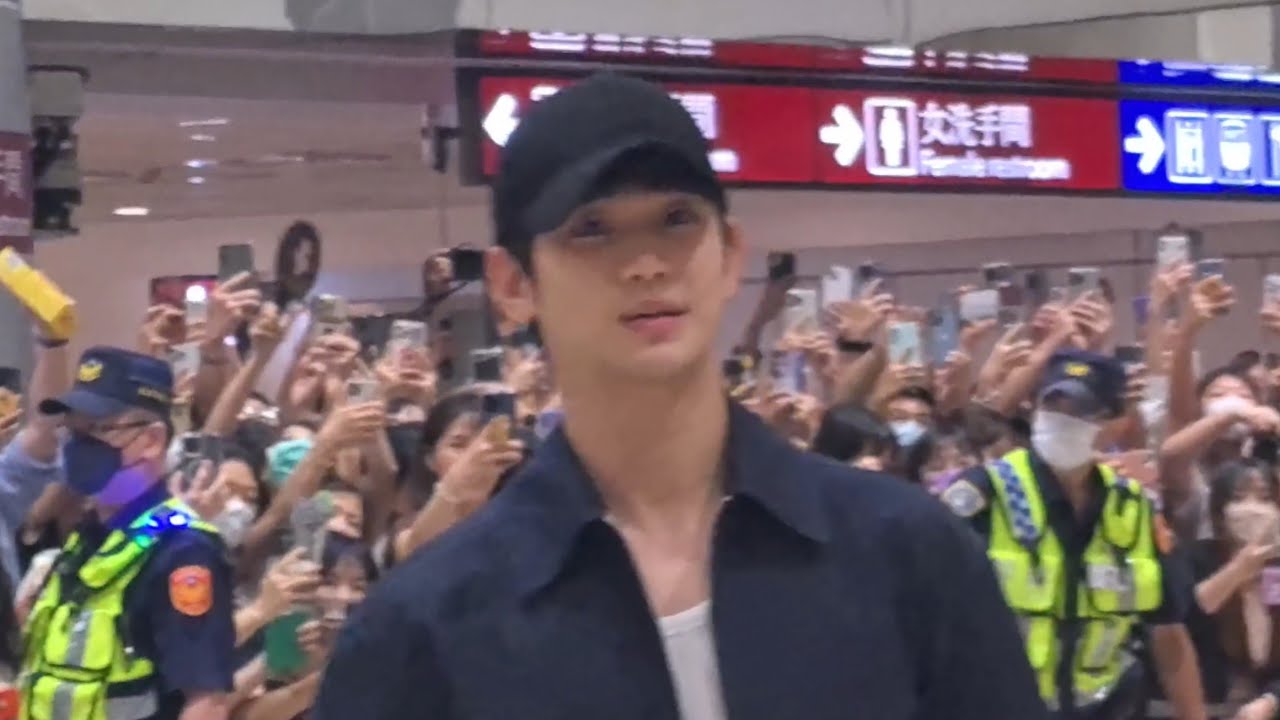 一刀未剪#金秀賢#來自星星的你#淚的女王白賢祐#金秀賢##김수현金秀炫」#都教授抵達桃園機場