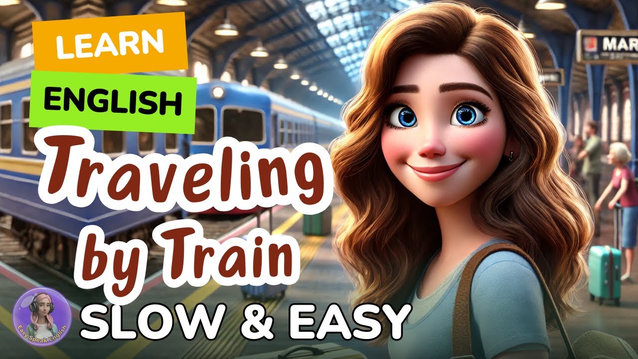 [SLOW] Traveling By Train | Improve your English | Listen and speak English Practice Slow & Easy