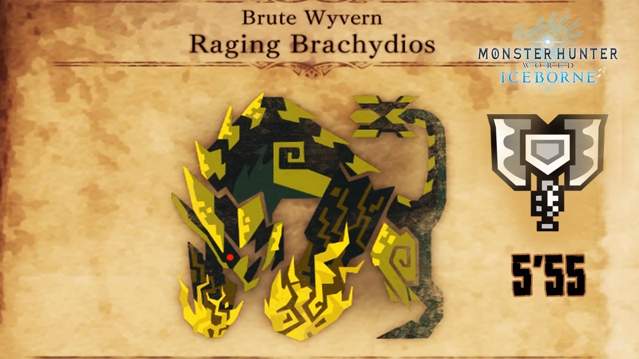 MHWorld Iceborne : MR6★ Achy Brachy Heart | 5'55 | Solo Charge Blade