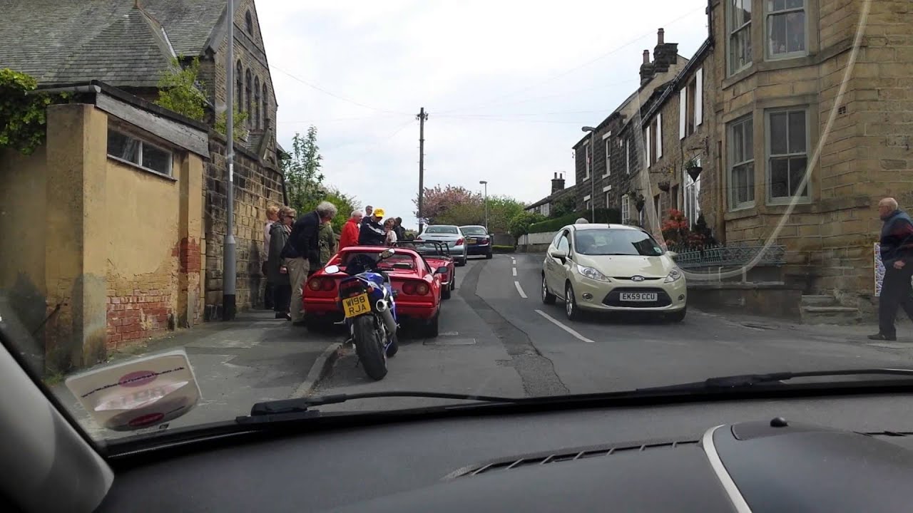 Driving Through Menston, Bank Holiday Monday.