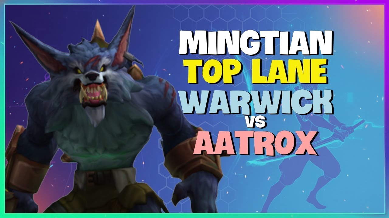 Rank 1 Challenger MingTian Shows Flawless Warwick Top Lane Mechanics Engsub