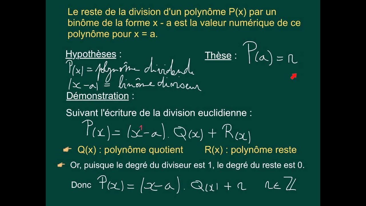 9.4.1 La loi du reste