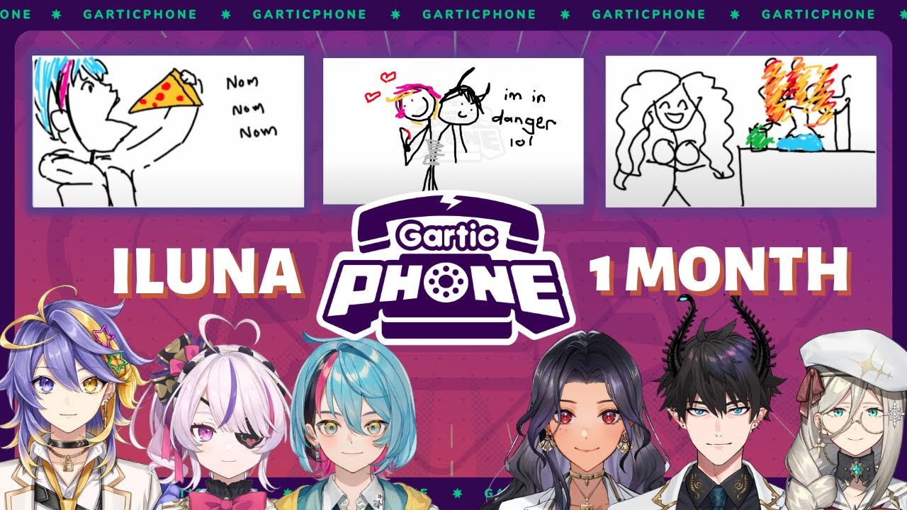 ILUNA Gartic Phone Drawing Results Compilation [NIJISANJI EN]