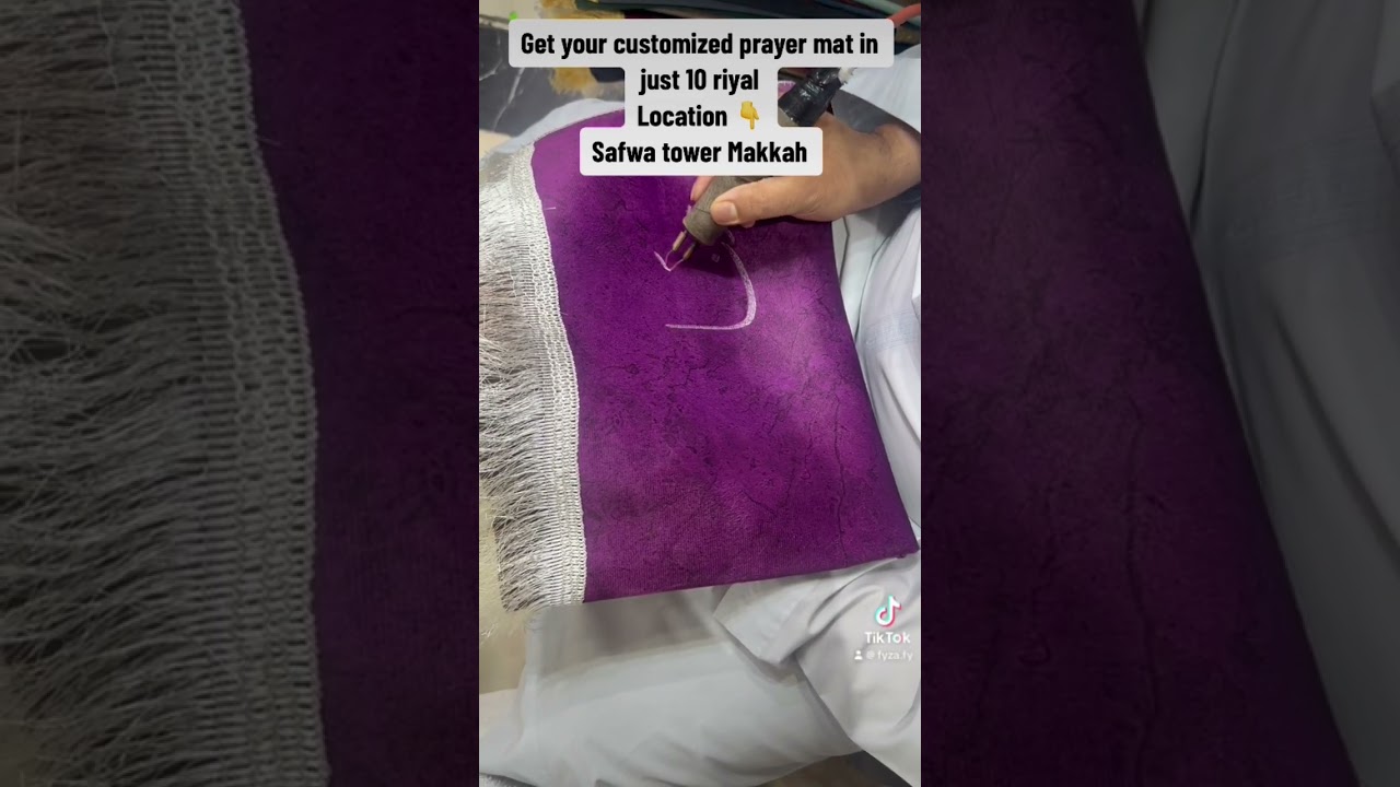 Customized Prayer Mat In Just 10 Riyals | Masjid Al Haram | Makkah | Clock Tower | Makkah Tower #sho