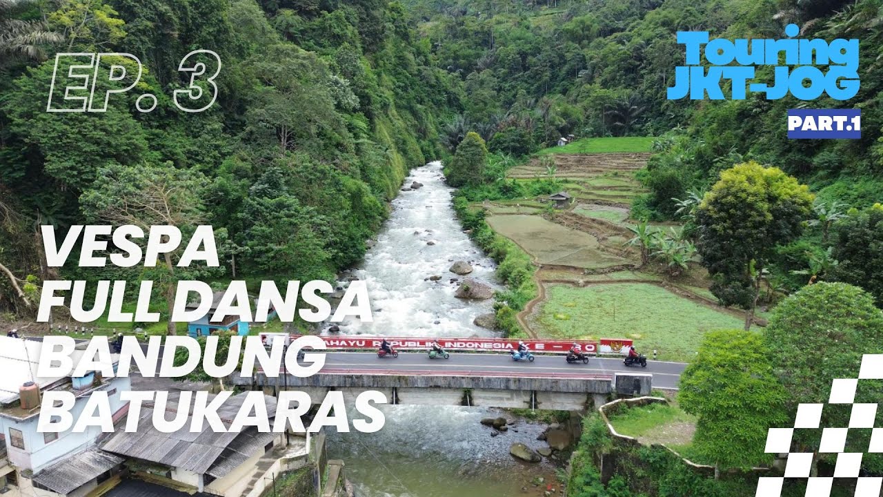 Touring Vespa Jakarta - Yogyakarta Part.1 | Ep.3 Lantai Dansa, Tergelincir, Hujan