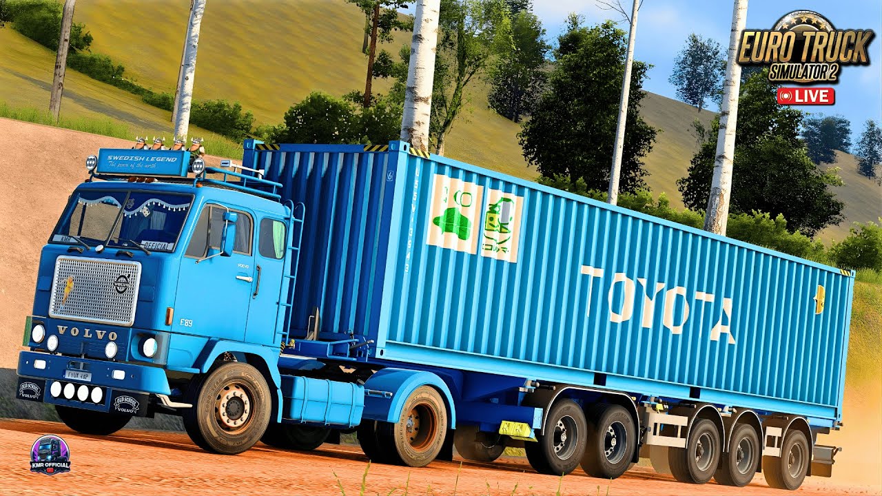 Volvo F88 Classic Driving in Brazil Map 🚛 40ft Toyota Container | ETS2 Live Stream