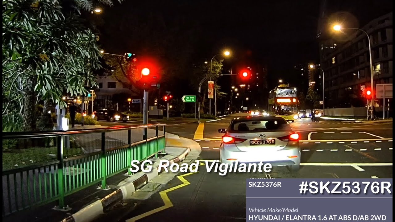 5sep2025  siglap road #SKZ5376R hyundai elantra fail to conform to red light signal