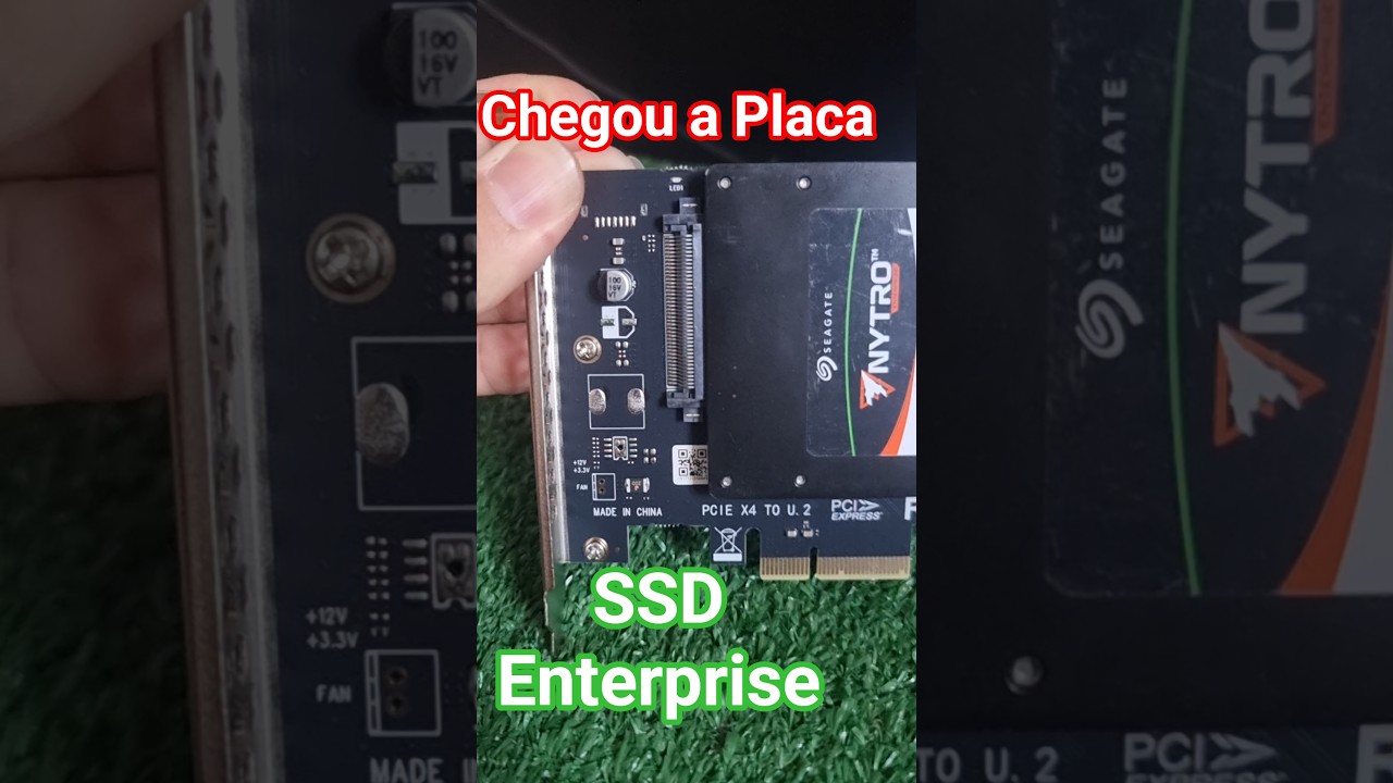 Placa pcie para u2 SSD Enterprise ✅️☕️ #ssd #enterprise #seagate