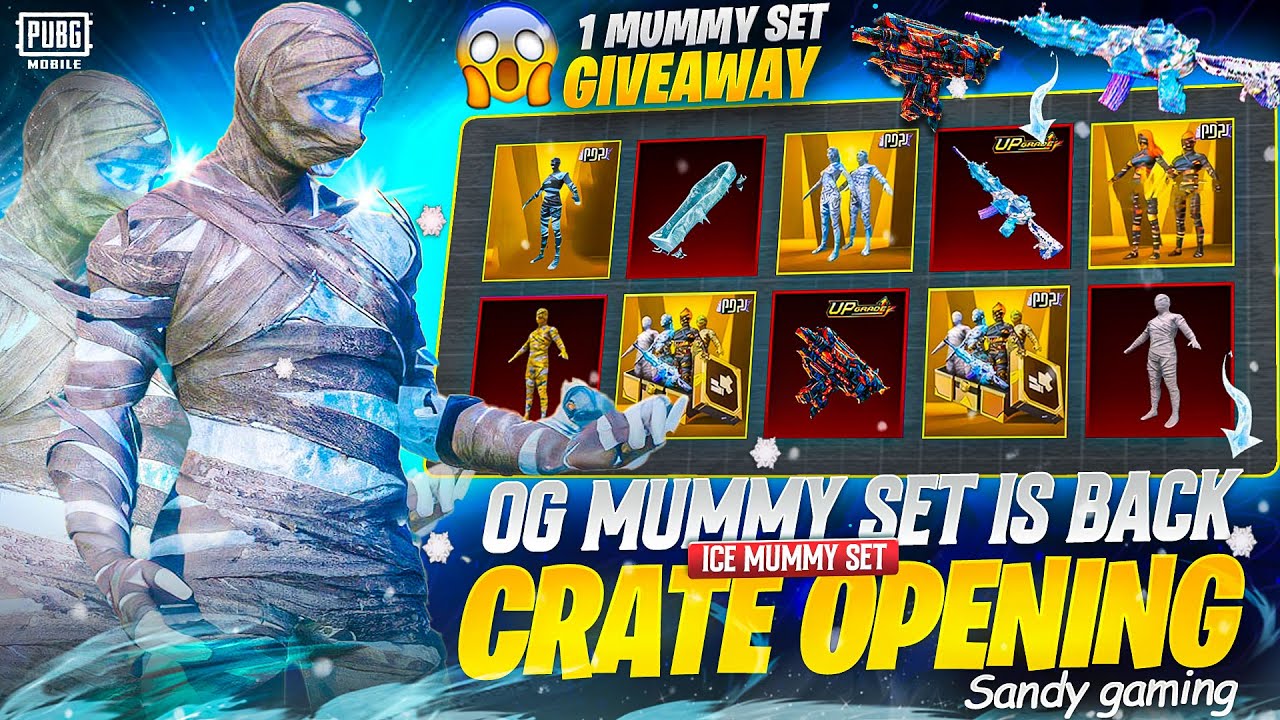 Ice Mummy SET 🧊💀 + Old Mummy SET Back! 40,000 UC Crate Opening | BGMI & PUBG Mobile