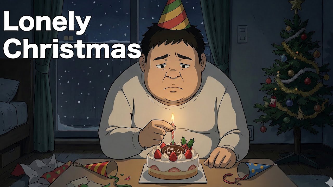 A lonely Japanese salaryman Christmas