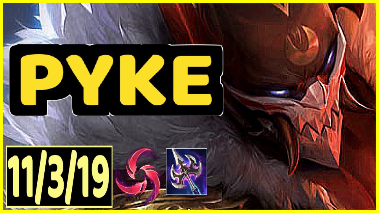 PYKE VS NAMI - 11/3/19 KDA SUPPORT GAMEPLAY GRANDMASTER I